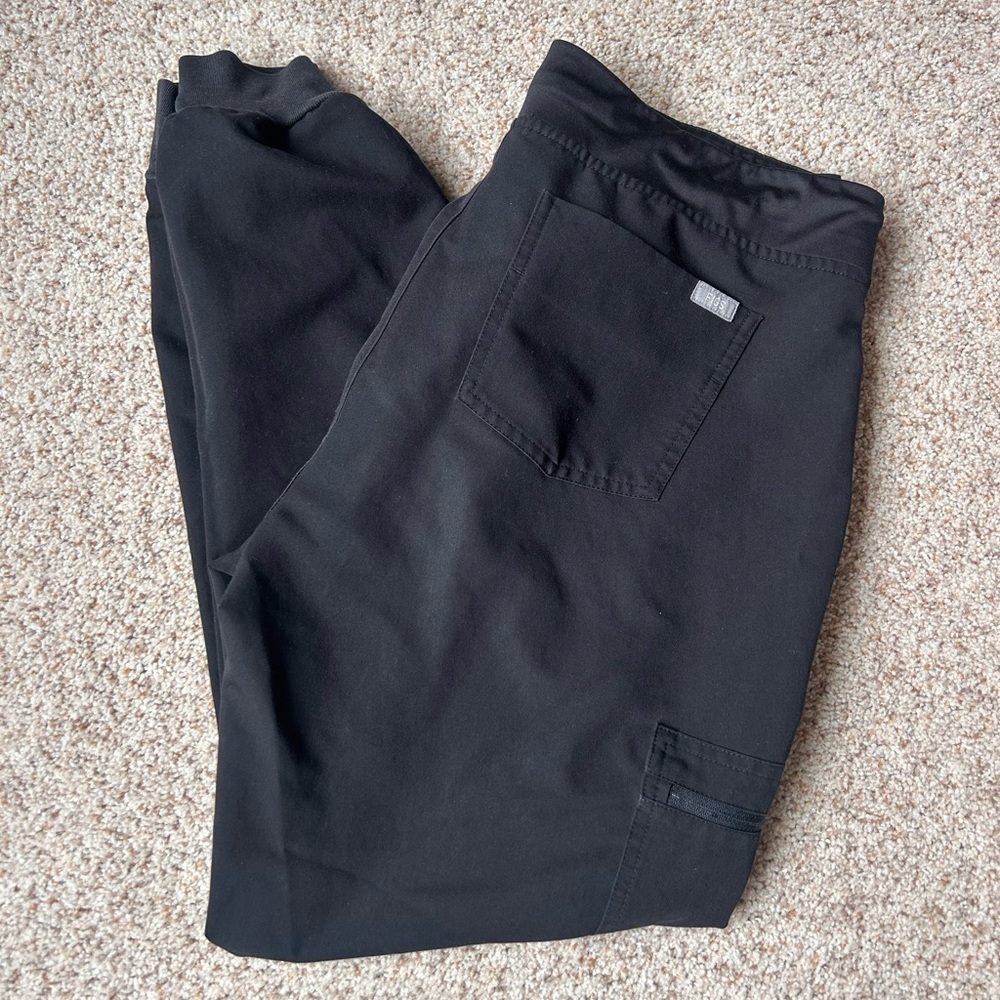 Figs Black Zamora Jogger Scrub Pants - Black - Size M